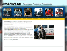 Tablet Screenshot of bratwear.com